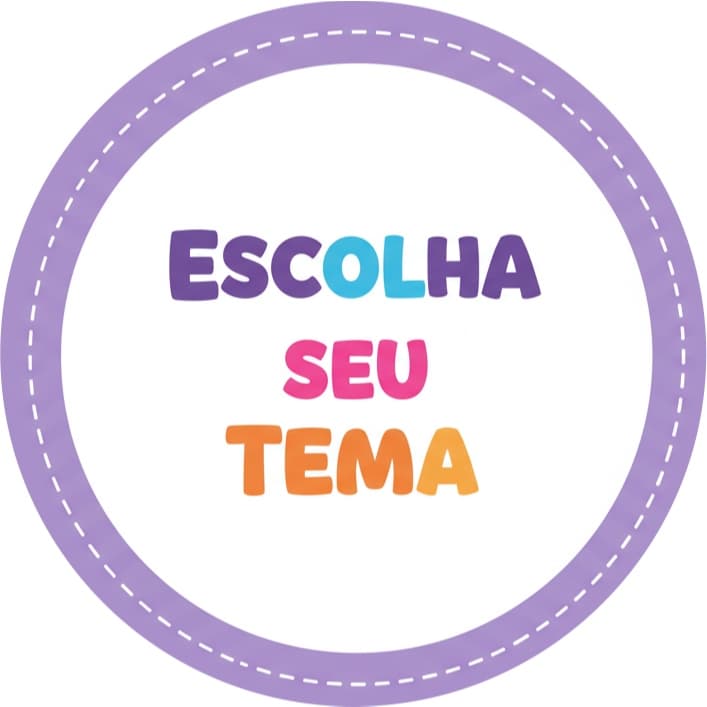 1 Painel de Mesa 50cm de Mesa - Escolha do Catálogo - Redondo com Elástico