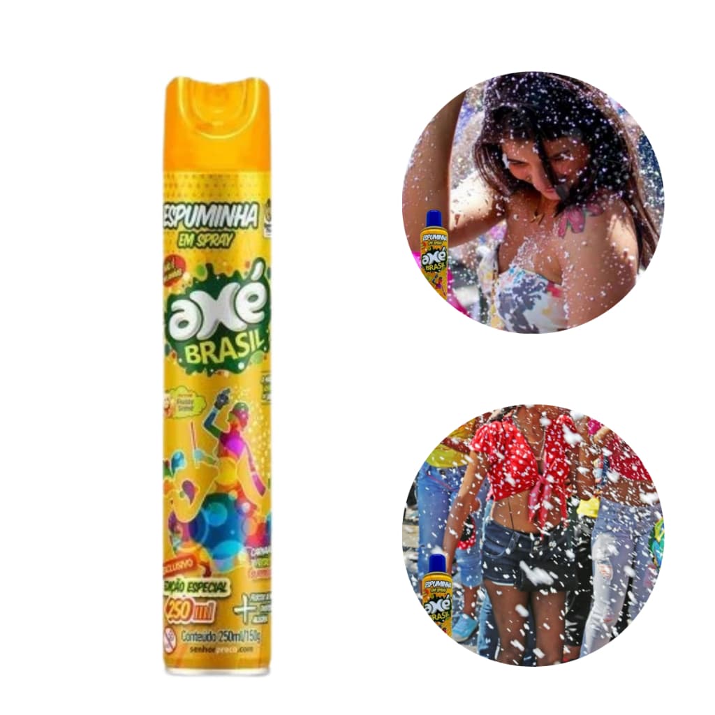 Espuma de  Neve Artificial Spray Carnaval Festa 250ml