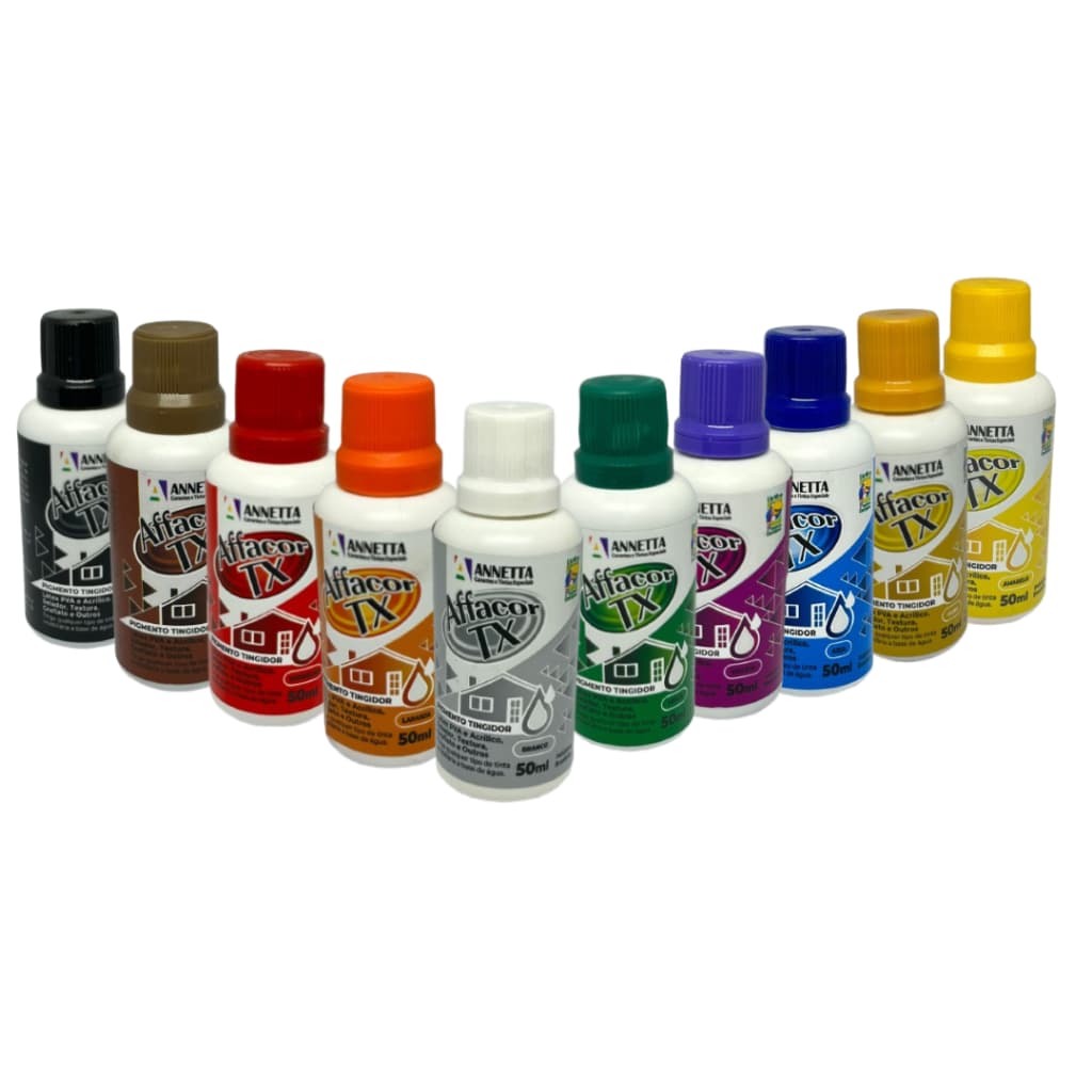 Corante Liquido Affacor Tx 50ML para Tinta