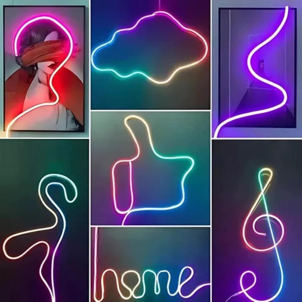 MANGUEIRA DE LED RGB NEON COM CONTROLE 5M