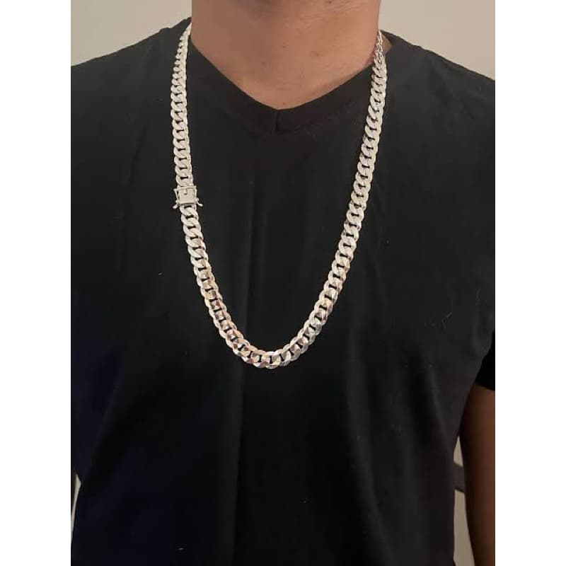 CORRENTE DE PRATA 925 1OMM 70CM MISTA PREMIUM UNISSEX ALTO PADRÃO