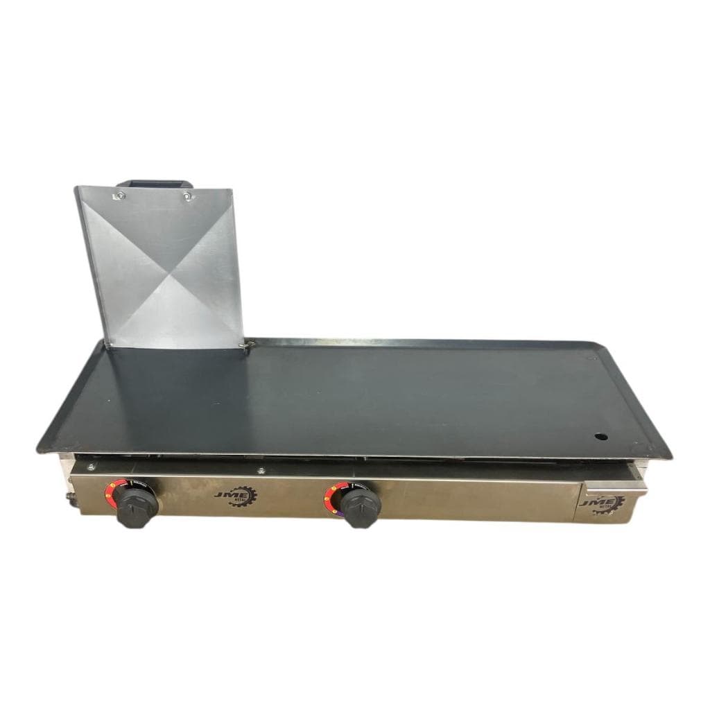 Chapa De Lanche 80x30 inox Com Prensa À Gás Para Lanches Porções