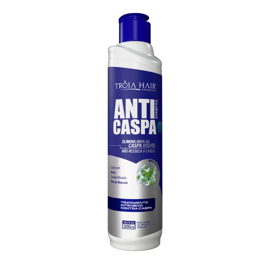 Shampoo Anticaspa Troia Hair 300ml Tratamento Intensivo