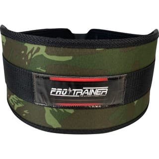Cinturão Camuflado Verde Velcro Agachamento Academia Musculação