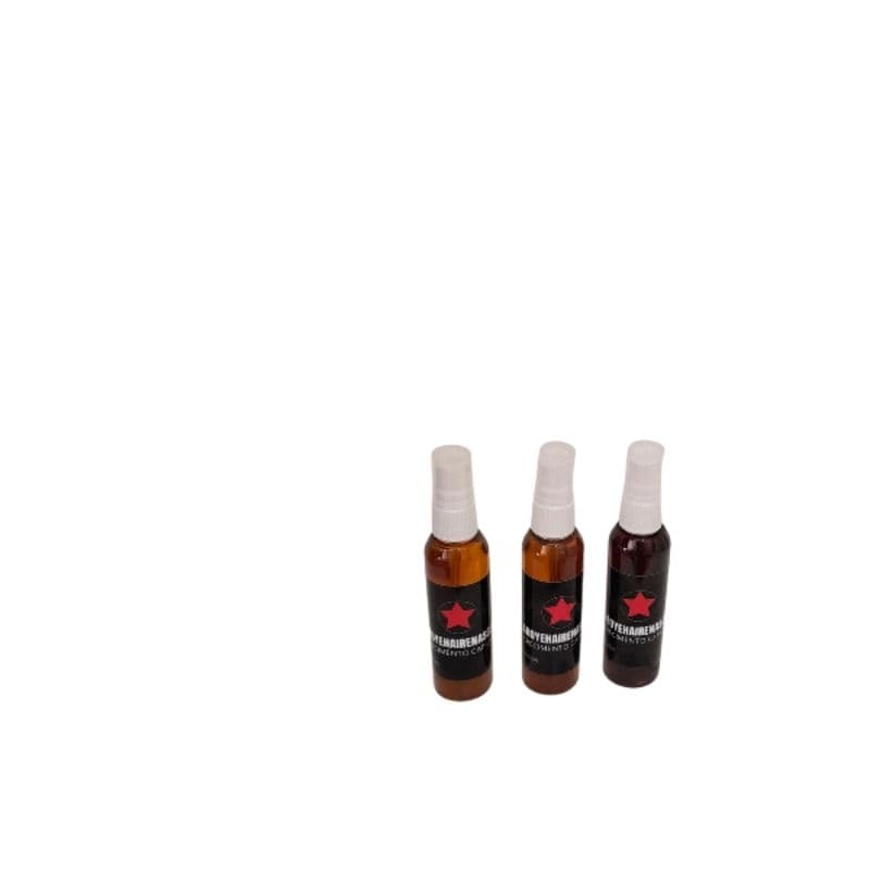 kit de 3 potes de tratamento de crescimento para cabelo