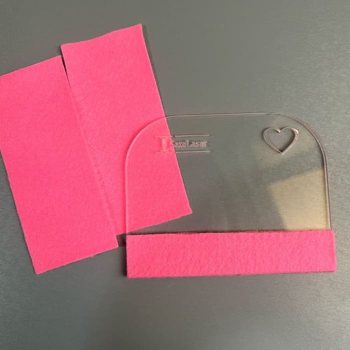 Espátula Para Artesanato Com Feltro rosa