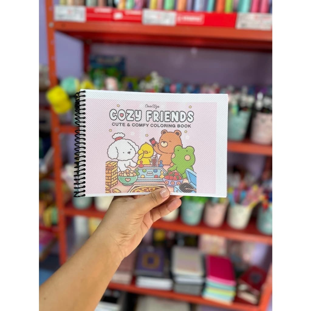 Livro de colorir Cozy Friends - Gramatura 180g
