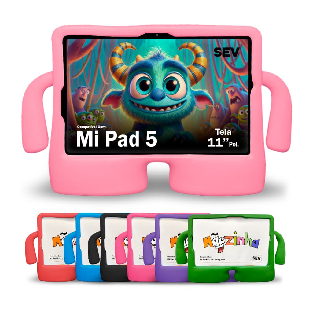 Capa Infantil Para Tablet Xiaomi Pad 5 Tela 11 Polegadas - Capinha Anti Impacto Resistente