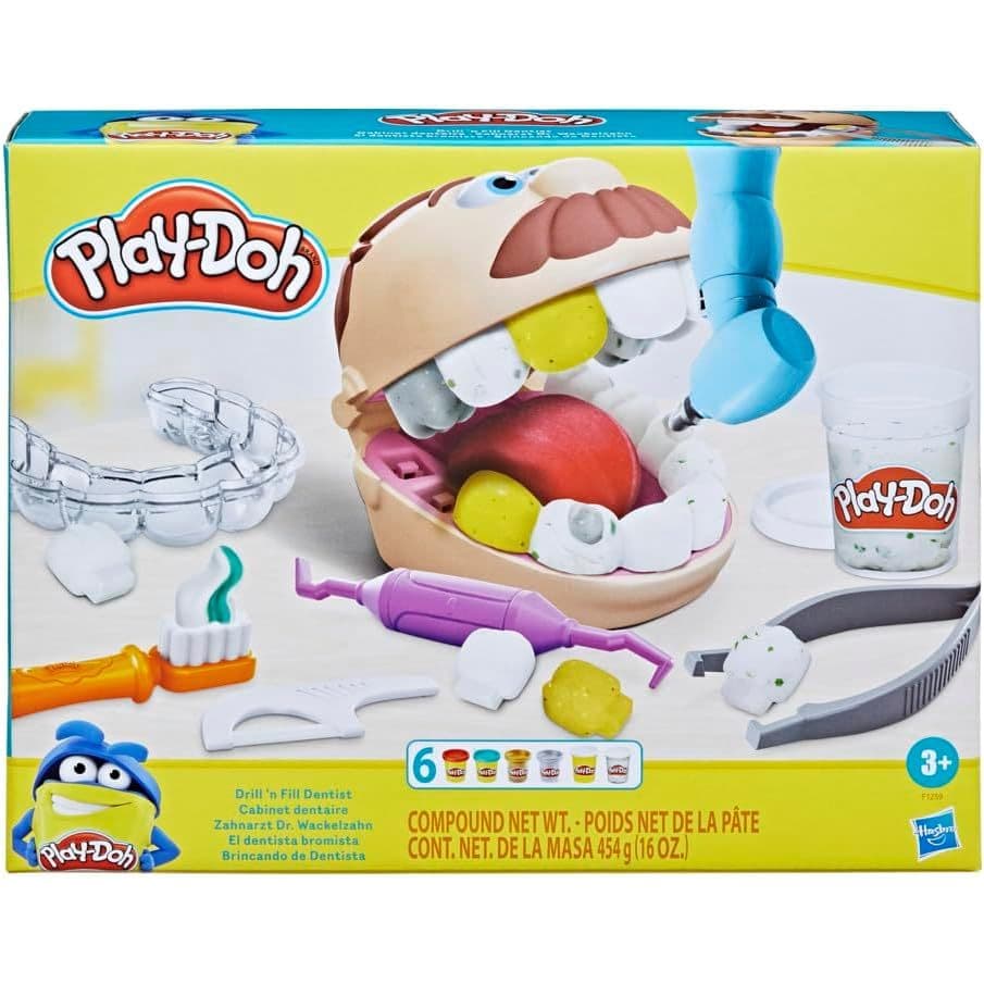 Play-Doh Massa De Modelar Brincando De Dentista - Hasbro F1259