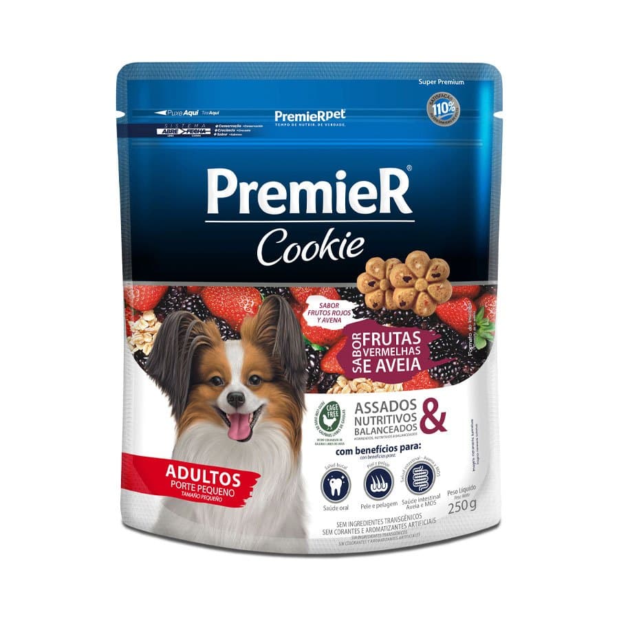 Premier Cookie Cães Adultos Pequeno Porte 250 gramas