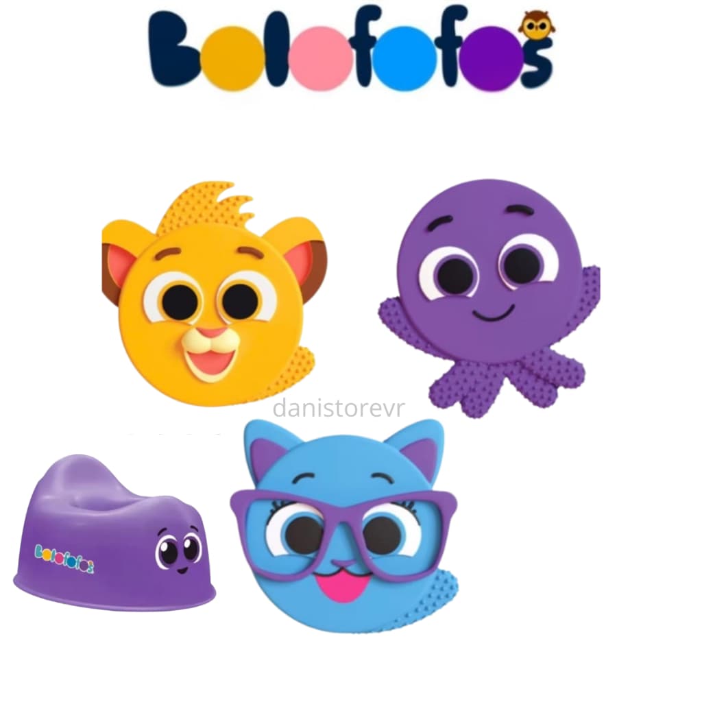 Bolofofos Com Mordedores Pow,Rick e Sophia Pais&Filhos