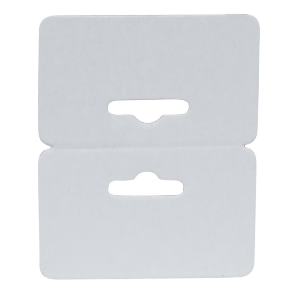 1000 Unidades Cartela Solapa 8x8 , 6x8 ou 9x7 cm Branco Comum