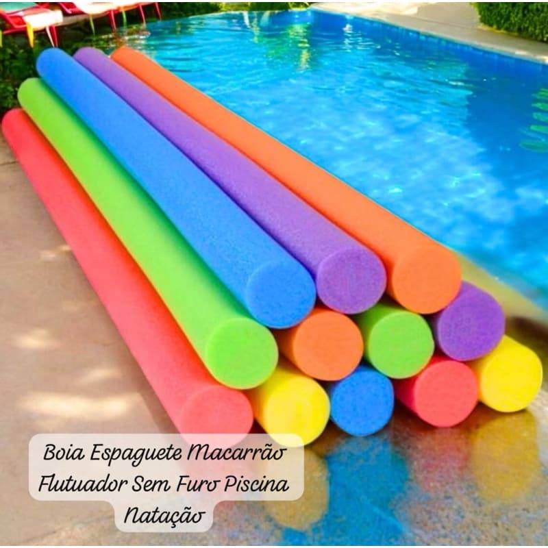 Boia Espaguete Macarrão Flutuador com Furo Piscina Natação