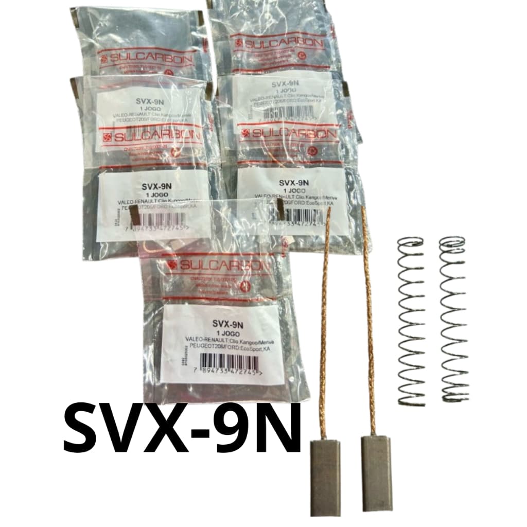 5 Pares Escova Do Regulador Alternador Valeo SVX-9N 12V - Sulcarbon