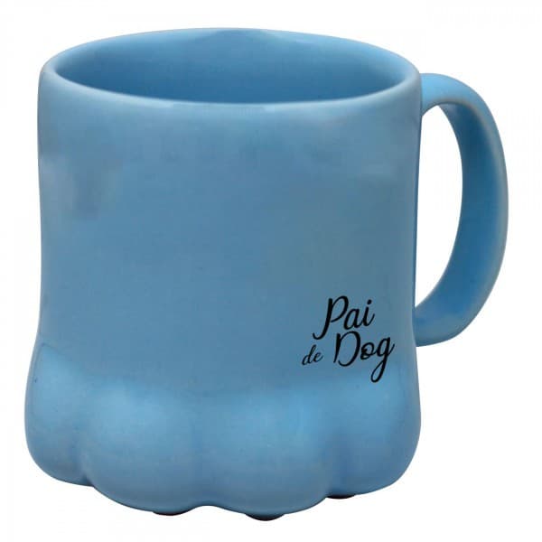 Caneca Pet Pata Pai de Dog Xícara Pata Pet 400ml Grande