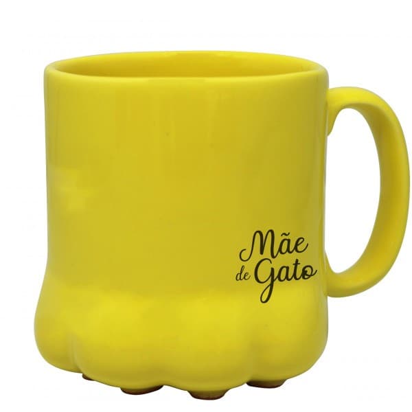 Caneca Pet Pata Mãe de Gato Xícara Pata Pet 400ml Grande