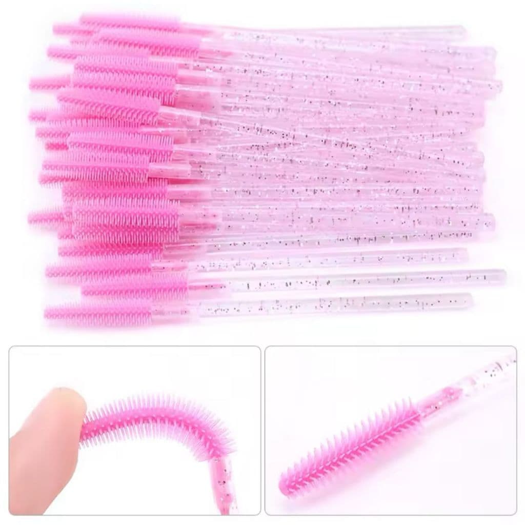 Escovinhas de Silicone para Cílios e Sobrancelhas | Reutilizável | Pronta Entrega