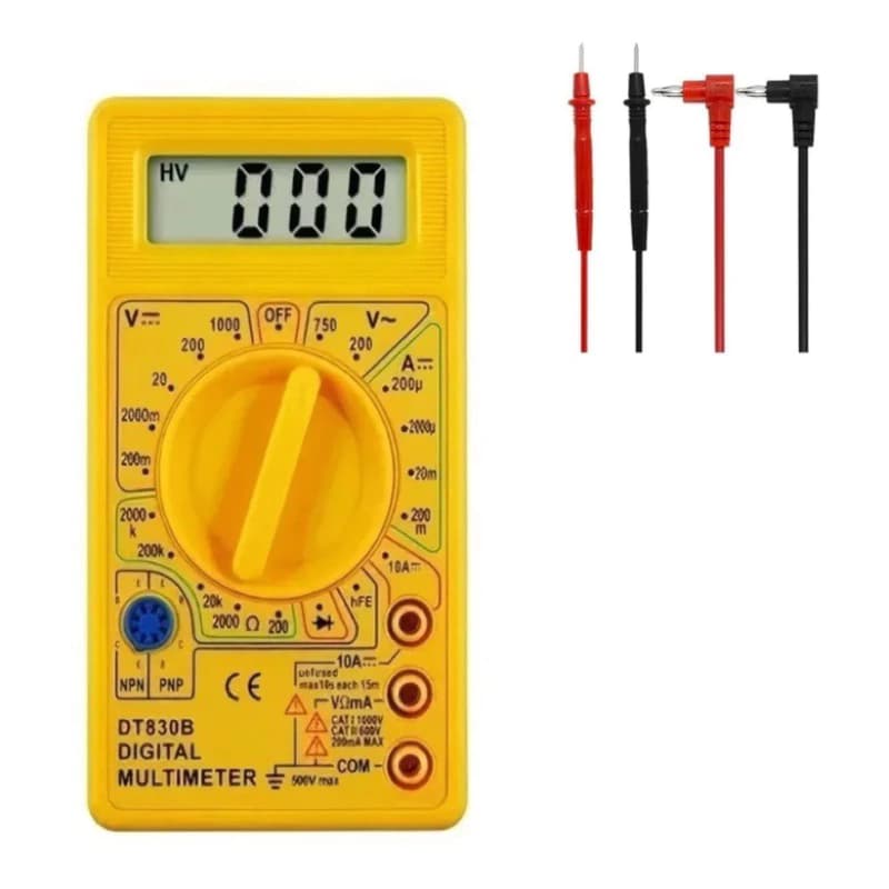 Multimetro Digital Profissional Cabo Multi Teste Portátil