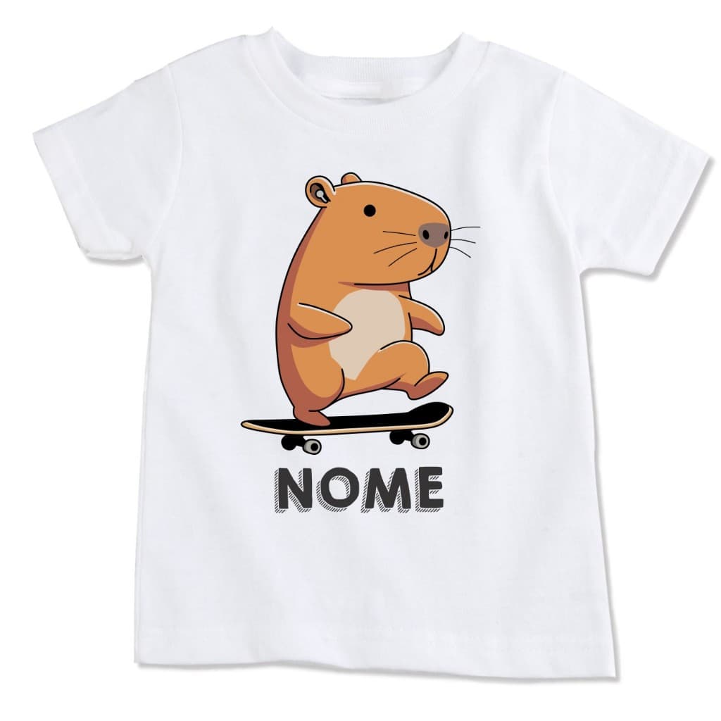 Camiseta Masculina Capivara Skate Tn73 - Informar Nome