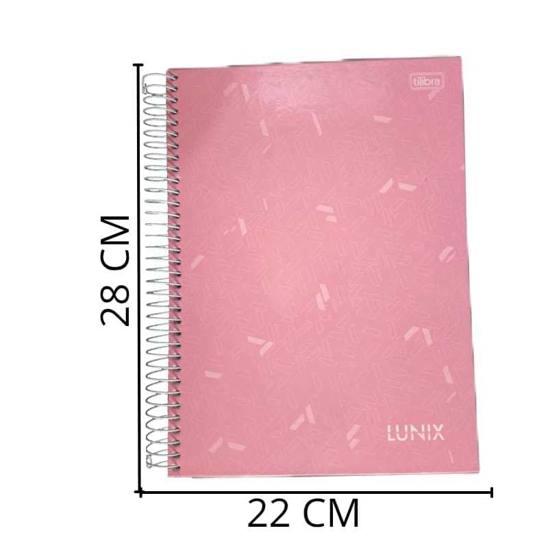 Caderno LUNIX Tilibra Universitário 10 Matérias 160 Folhas Qualidade Excelente Capas Firmes de Papelão e Papel Conché