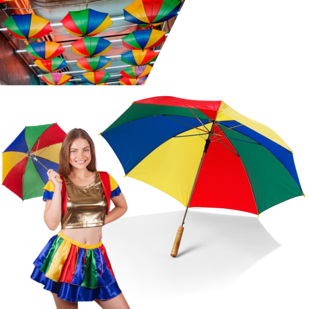Mini Guarda Chuva Frevo Sombrinha Carnaval Dança Frevo Festas