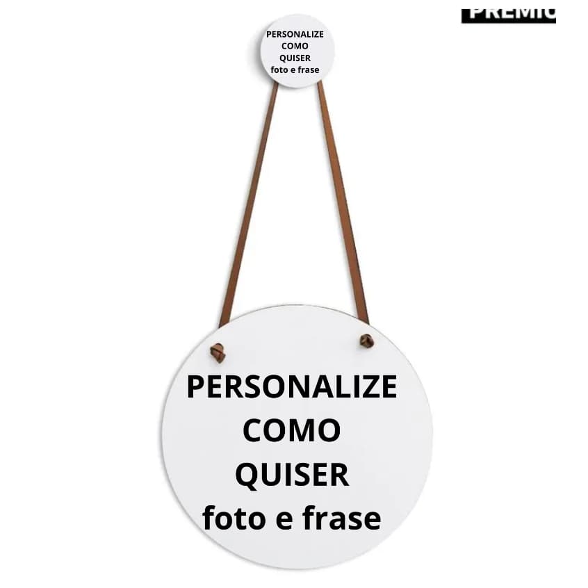 Porta Maternidade De Mdf Personalizado 20cm De Diâmetro
