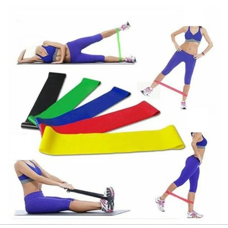 10 mini bands elásticos de resistência para exercícios multifuncionais