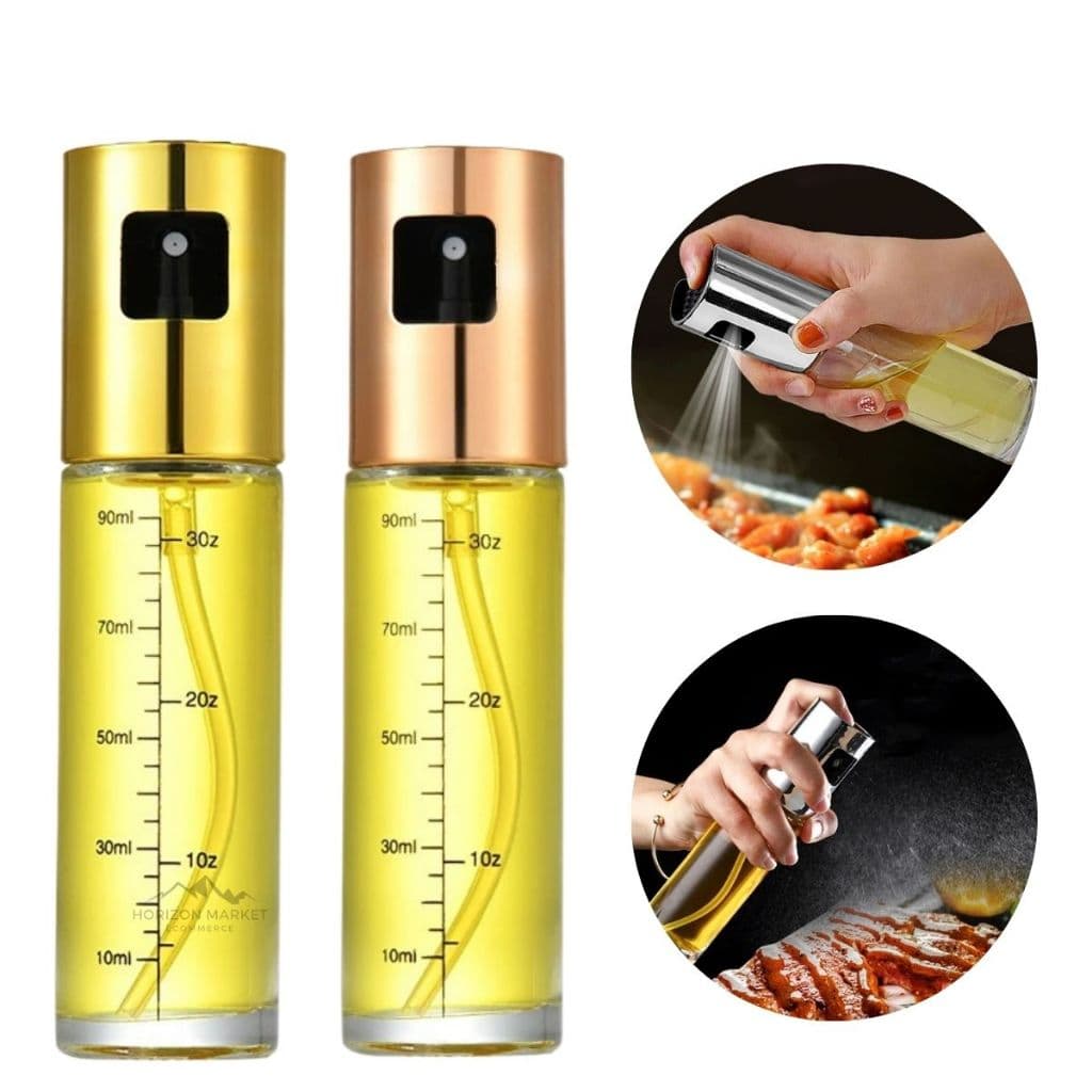 Kit Spray Borrifador Pulverizador Azeite Óleo Vidro 100ML