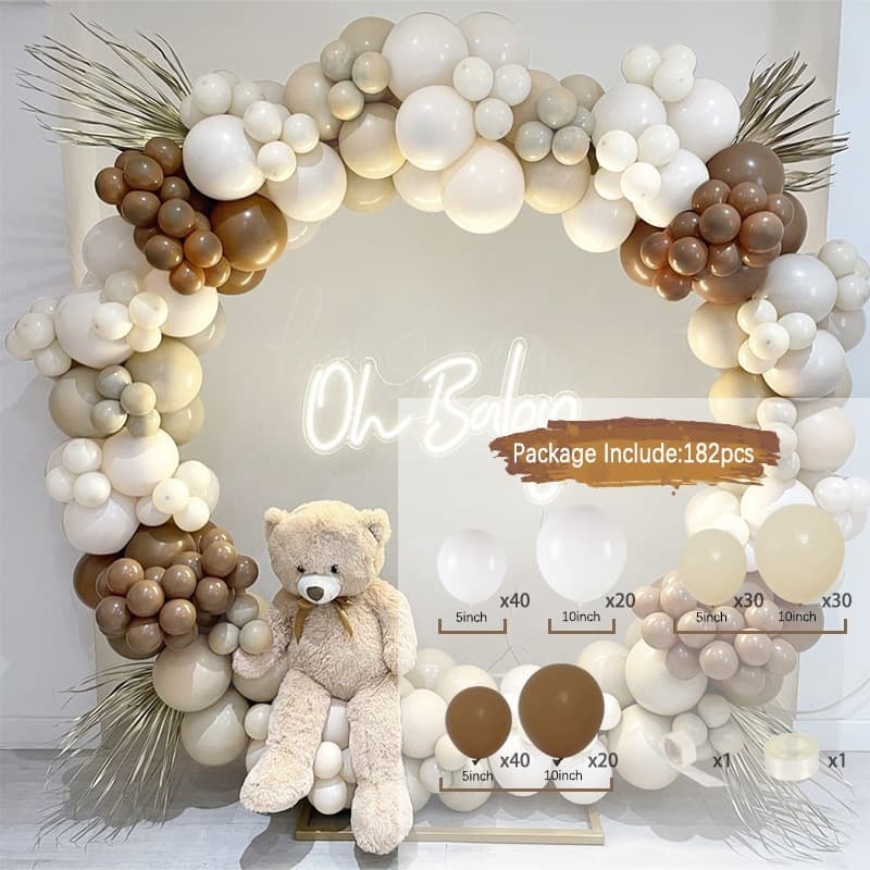 Conjunto 182 Balões Decorativos Festas Aniversário Casamento
