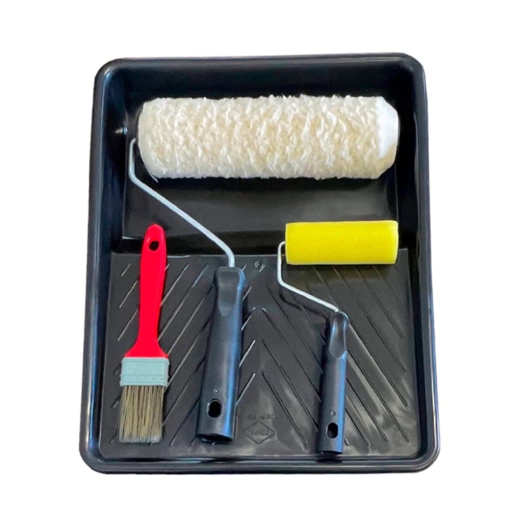 Kit Pintura 5 peças Multiuso Econômico Rolo De Pintura Para Parede 23cm