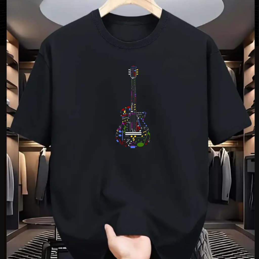 Camiseta Unissex Guitarra Musica Som 100% Algodão