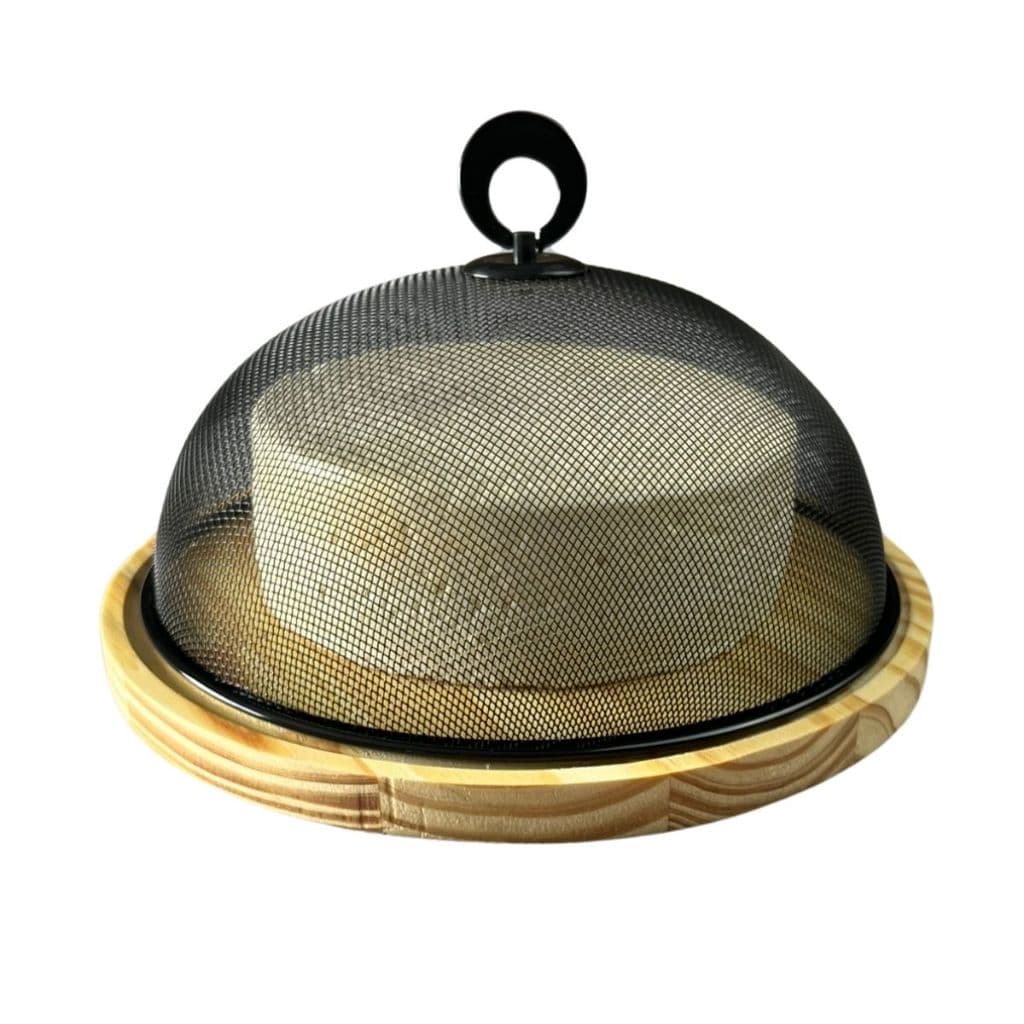 Porta Queijo em Madeira com Tampa Queijeira Boleira Bolo Madeira Mesa Posta