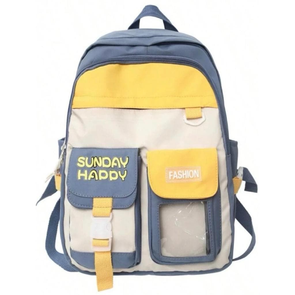 Mochila Happy Monday Escolar/Casual – Conforto e Praticidade