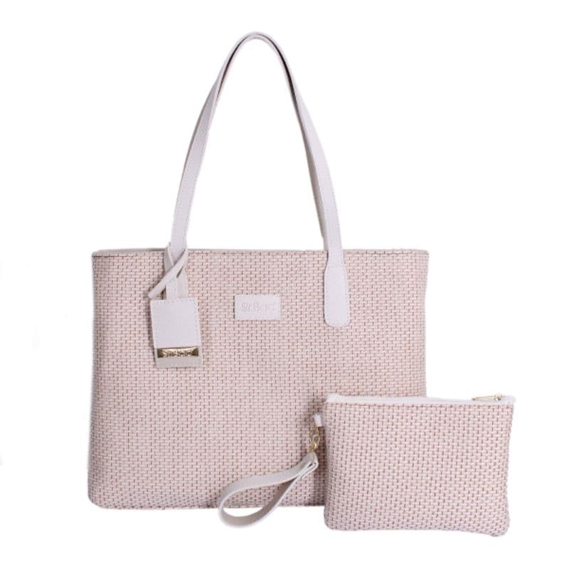 Bolsa moderna de palha ideal para o dia a dia
