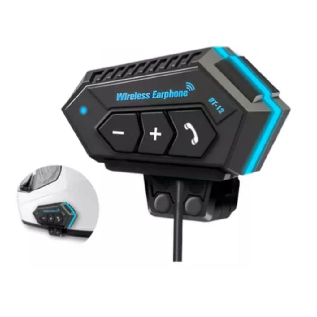 Capacete Comunicador Motocicleta Fone de Ouvido Sem Fio Bluetooth