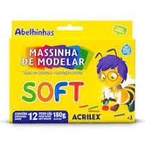 MASSA DE MODELAR 12 CORES SOFT
