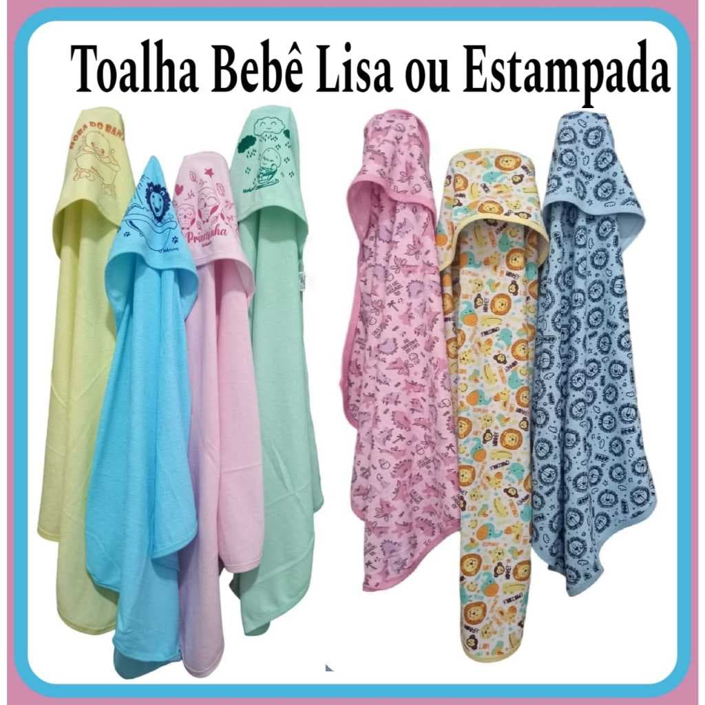 Toalha de banho com capuz bebê