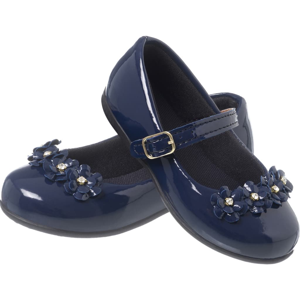 Sapatilha Infantil Menina Azul Marinho Social Escolar Daminha