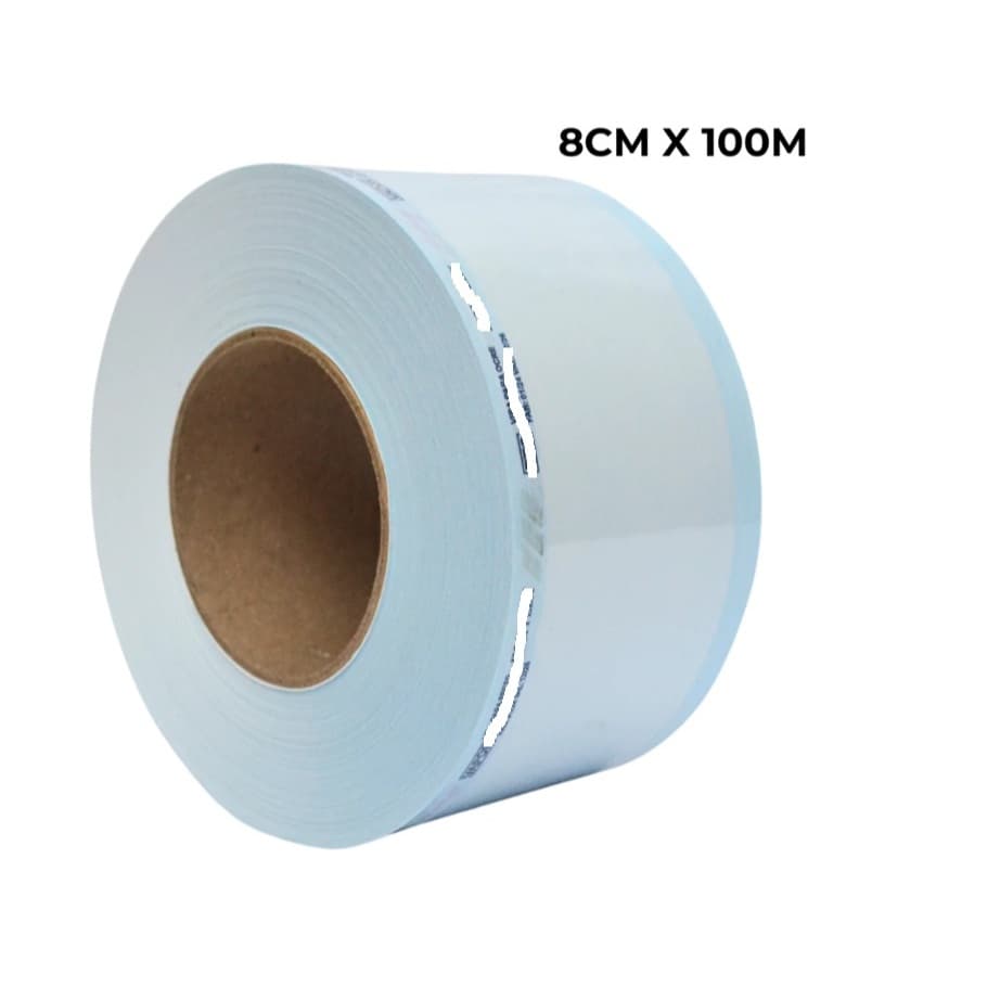 Bobina Rolo papel para esterilização 8cmx100m - Pollitex