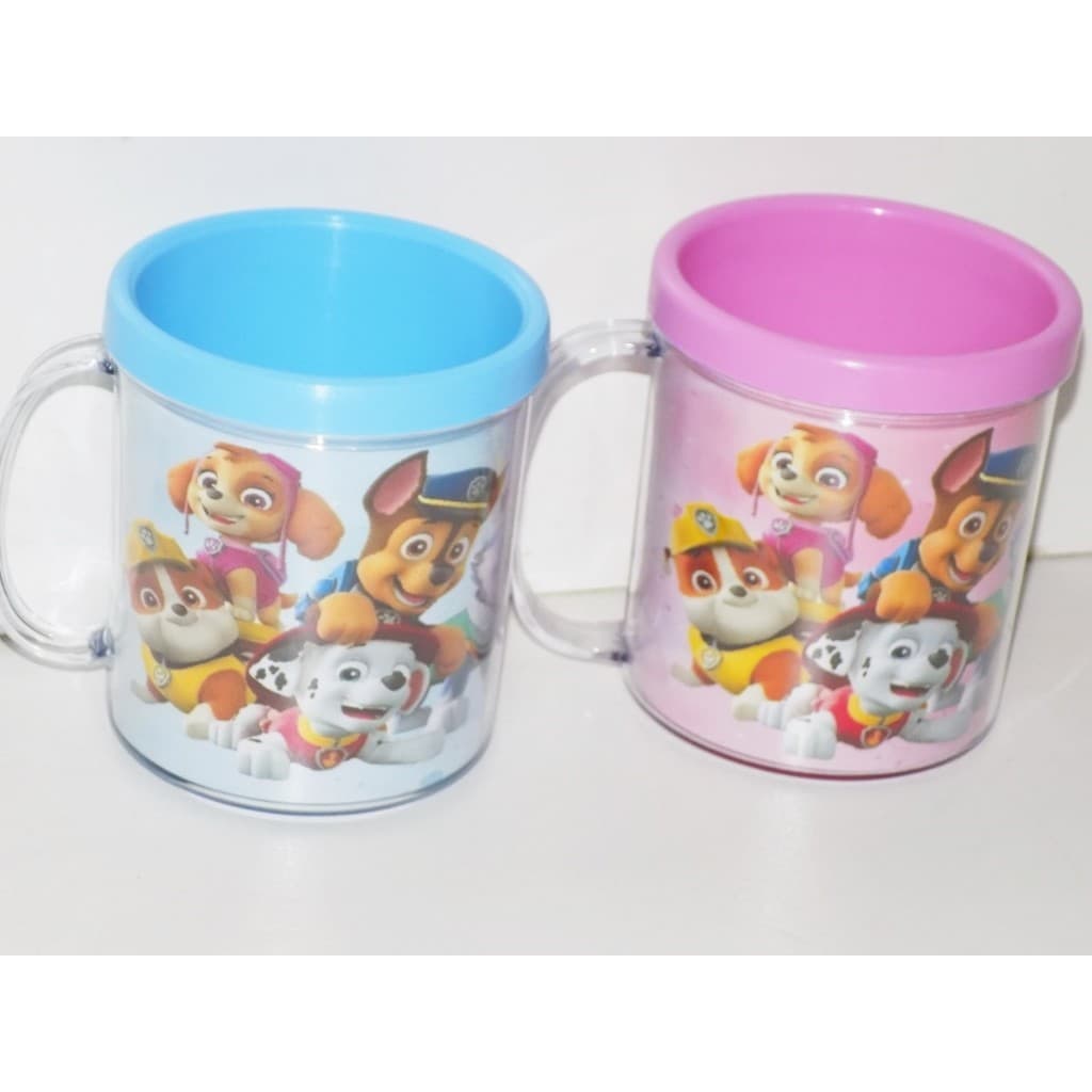 25 Canecas acrilica personalizada Patrulha Canina candy colors