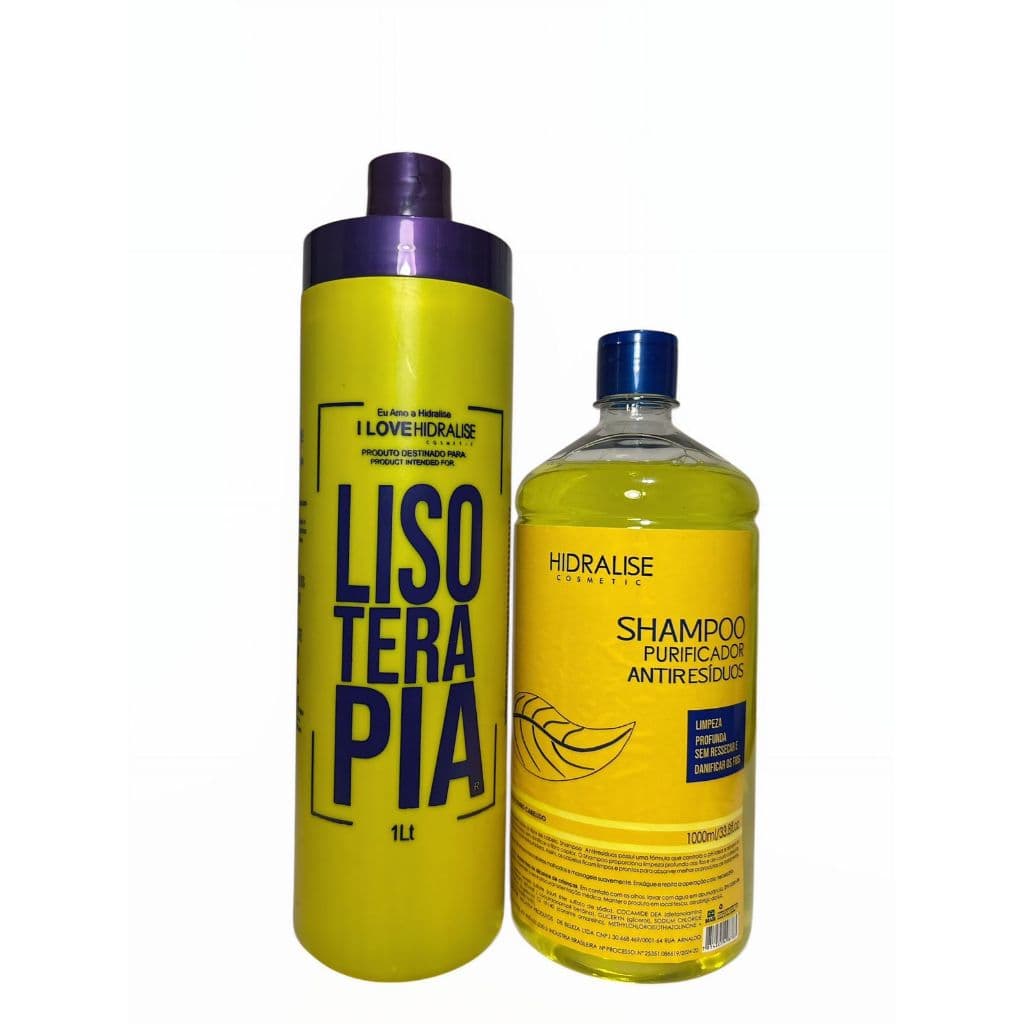 Progressiva Lisoterapia Sem Formol Com Shampoo 1l Hidralize Tratamento Capilar Alisamento
