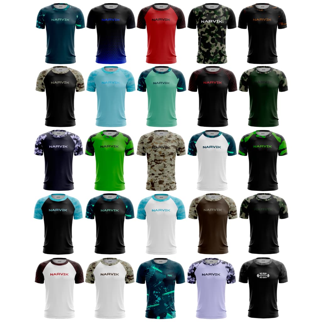 Camisa Camiseta Unissex Casual Caminhada Corrida CrossFit Blusa esportiva para Treino Academia Dry Fit com proteção uv+