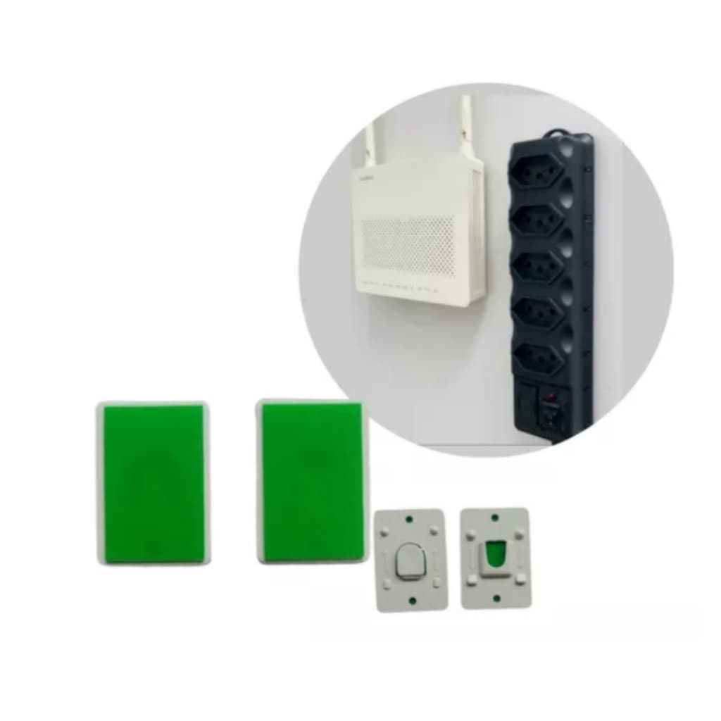 Suporte Roteador Adesivado Filtro de linha Mesa Escritório Organizador Setup Interfone Gamers Fibra