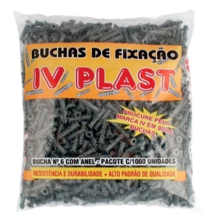 Bucha com Aba Anel N°12 Pacote com 250 peças IV PLAST