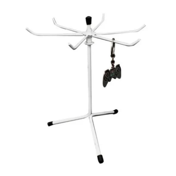 Porta Chaveiro E Meieiro Aranha Bijuterias BRANCO.