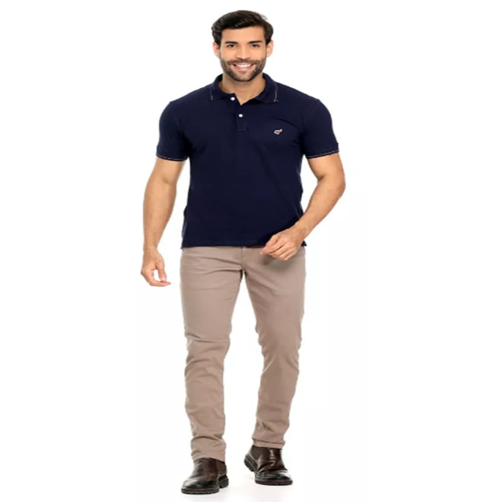Calça Masculina Sarja Slim - Elastano - Esporte Fino do 38 ao Plus Size 58