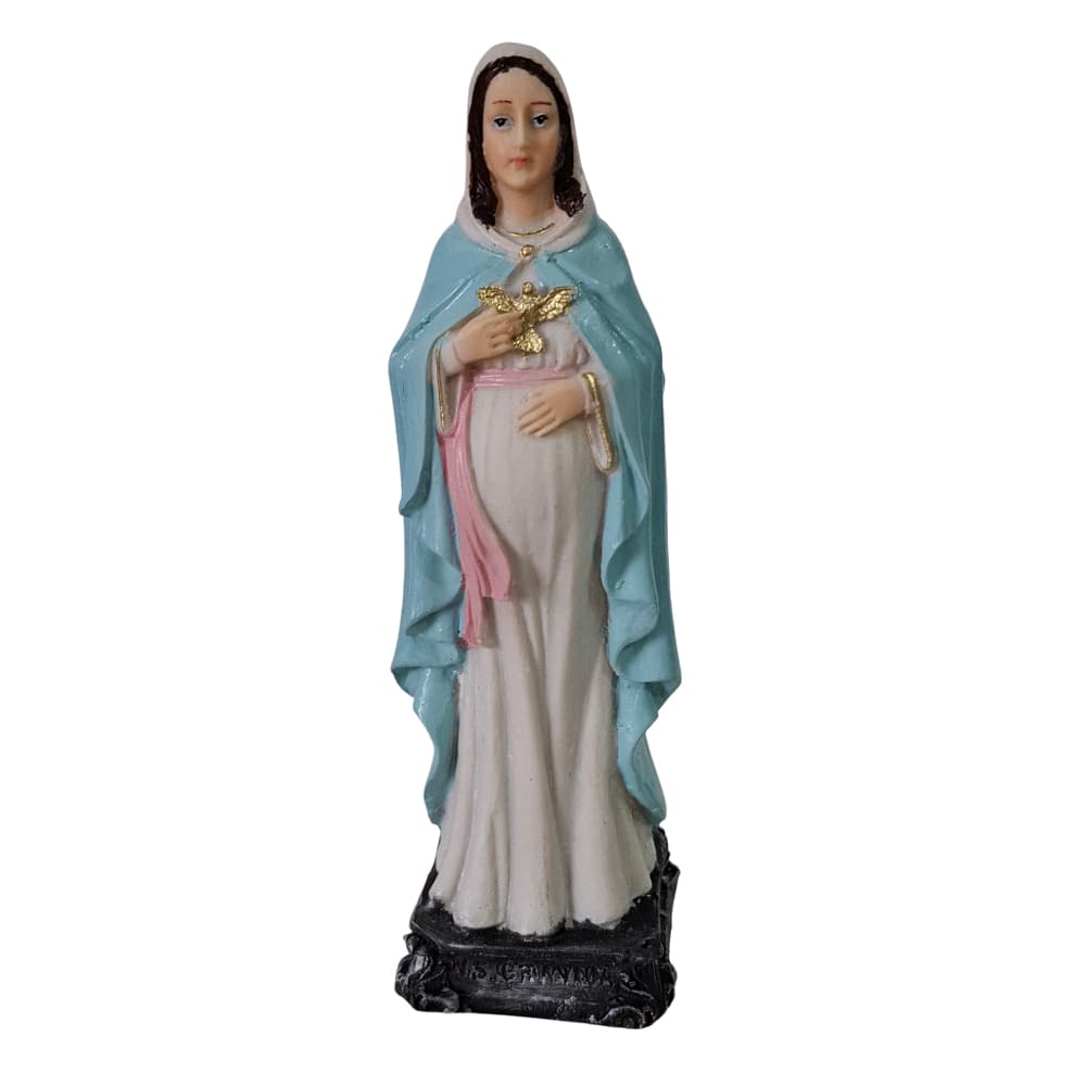 Imagem de Nossa Senhora Grávida em Resina 15 cm Imagem de Nossa Senhora do Ó