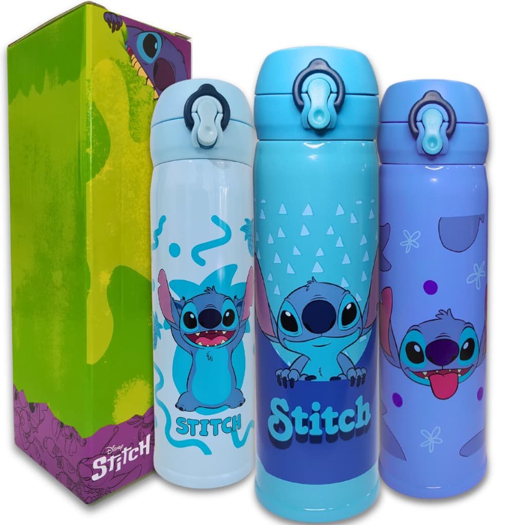 Lançamento Garrafa Garrafinha Squeeze Térmica Aço Inox Lilo Stitch Disney Oficial Licenciado