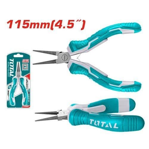 ALICATE BICO REDONDO RETO MINI 4.1/2 (115mm)  TOTAL TOOLS