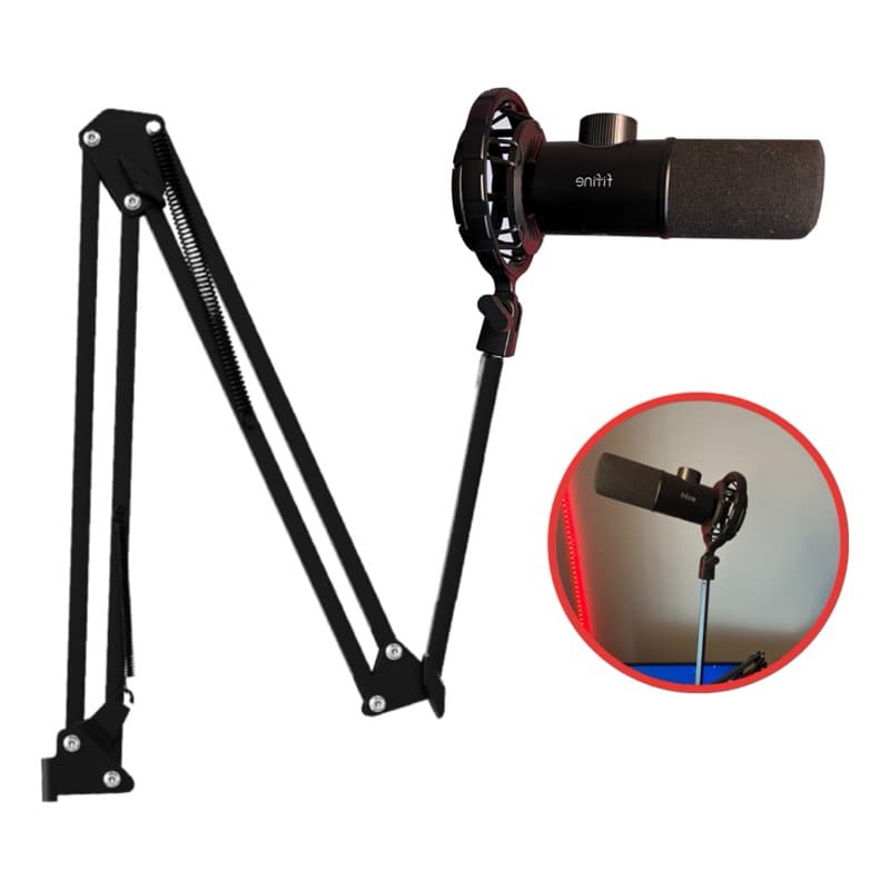 Braço Articulado De Mesa Suporte Para Webcam Iluminação